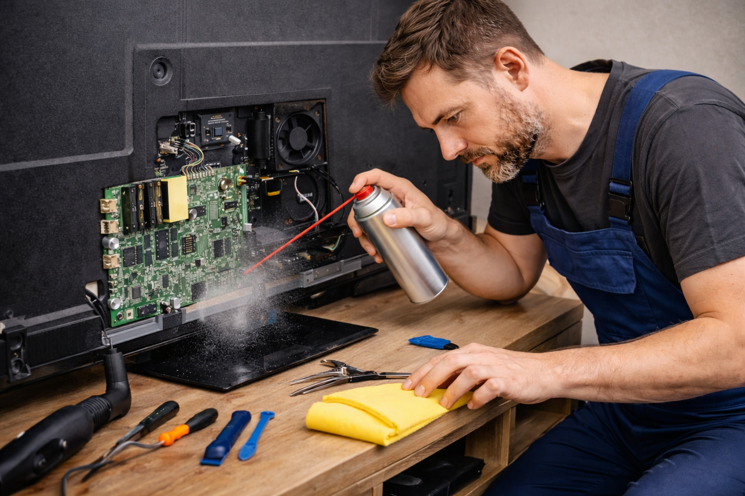 televizyon genel bakım ve temizlik